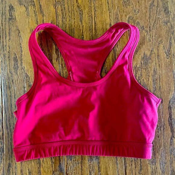 Red strappy sports bra - Picture 2 of 3